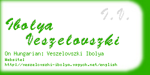 ibolya veszelovszki business card